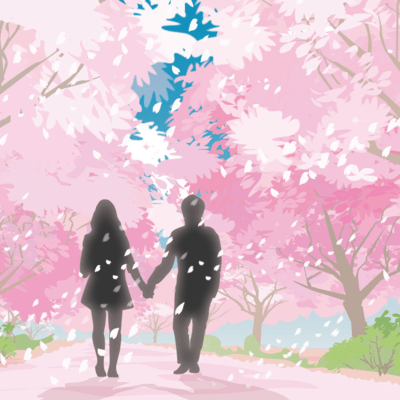 Cherry blossom viewing Front Cover