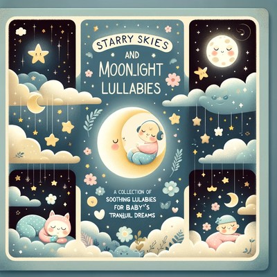 Starry Skies and Moonlight Lullabies: A Collection of Soothing Lullabies for Baby's Tranquil Dreams Front Cover