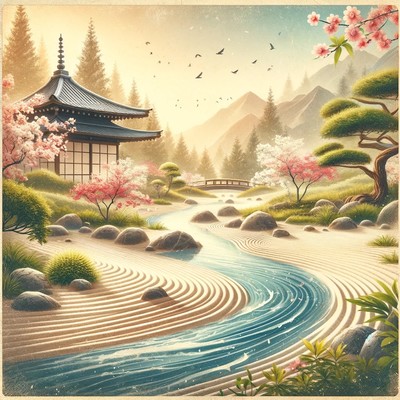 Zen and Nature Sounds: Japanese Relaxation Music Collection Front Cover