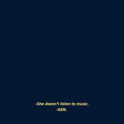 She Doesn't Listen to Musicのジャケット写真
