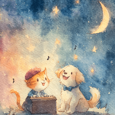Meow & Woof Orchestra (vol.1 Starry Moonlight) Front Cover