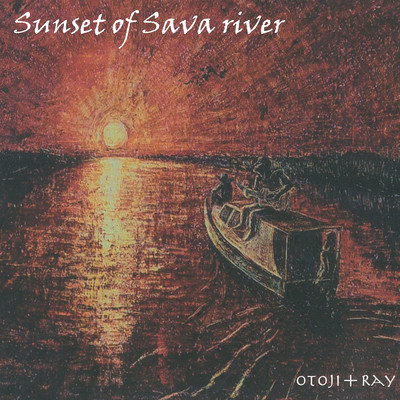 Sunset of Sava river Front Cover