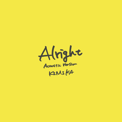 Alright (Acoustic Version) Front Cover
