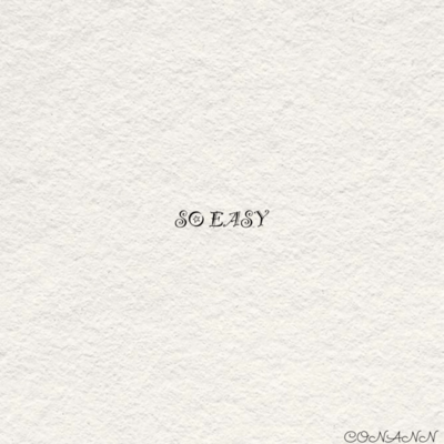 SO EASYのジャケット写真