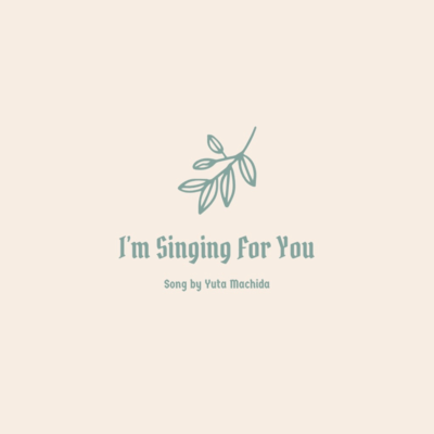 I'm Singing For You Front Cover