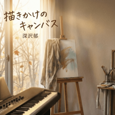 描きかけのキャンバスのジャケット写真