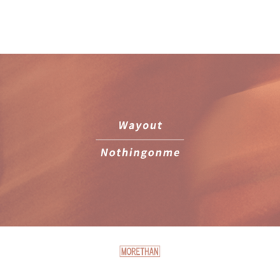 Wayout / Nothingonmeのジャケット写真