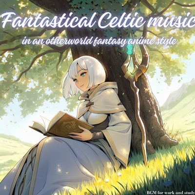 Fantastical Celtic music in an otherworld fantasy anime style Front Cover