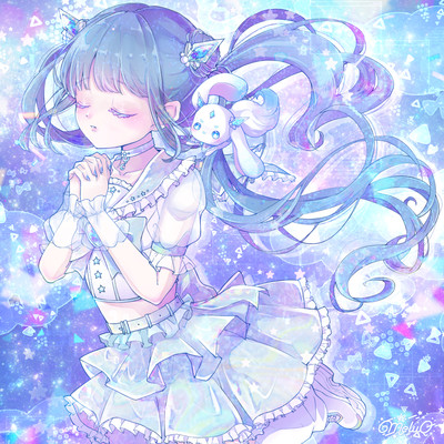 magical girl white paper Front Cover