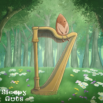 Elegant Sleep with Gentle Harp Music under the Night Sky Front Cover