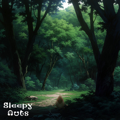 Natural sounds Sleep BGM Fall asleep instantly with the healing music from within the forest Front Cover