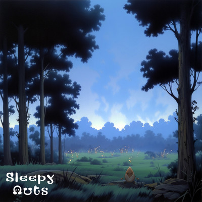 Sleep BGM for relaxing with the sounds of trees and healing music Front Cover