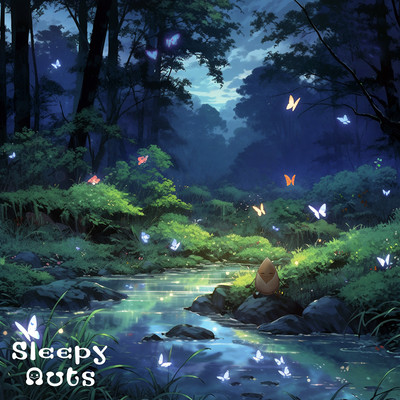 Natural sounds Sleep BGM Fall asleep instantly with the murmuring of the river and healing music Front Cover