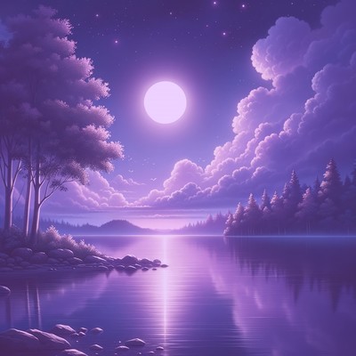 A quiet night BGM for sleeping to relax with soothing music Front Cover