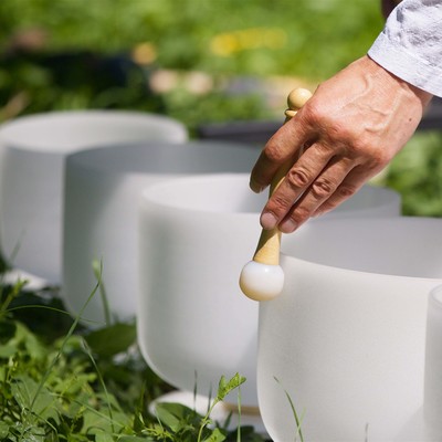 Sleep Meditation Crystal bowl and nature sounds for sleep Zen Crystal Singing Bowls Front Cover