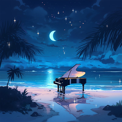 Super deep sleep piano wave sound that melts your brain. Healing melody that calms the autonomic nervous system. BGM of nature that helps relieve anxiety. Front Cover