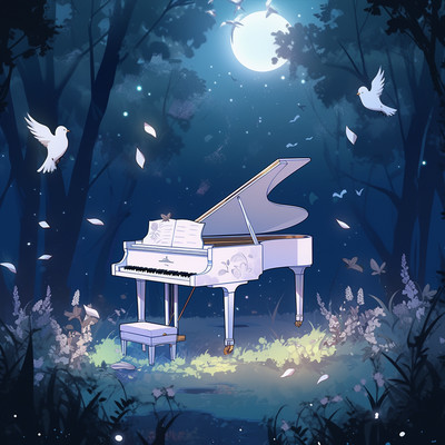 Super deep sleep piano Moritori that melts your brain. Healing melody that adjusts the autonomic nervous system. Ultimate BGM that soothes with refreshing fresh greenery. Front Cover