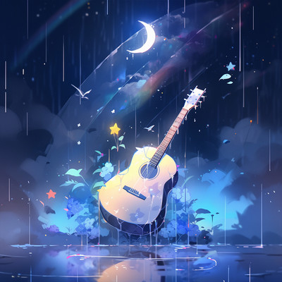 Super deep sleep guitar rain that melts your brain A healing melody that calms the autonomic nervous system Experience a deep sleep with calming natural music Front Cover