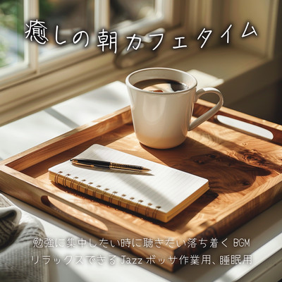 Relaxing morning cafe time. Calming BGM to listen to when you want to concentrate on studying. Relaxing Jazz bossa for work and sleep. Front Cover