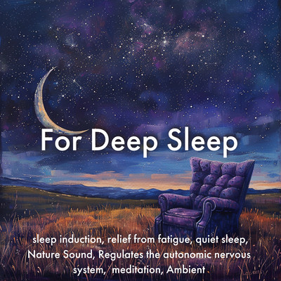 For Deep Sleep sleep induction, relief from fatigue, quiet sleep, Nature Sound, Regulates the autonomic nervous system, meditation, Ambient Front Cover