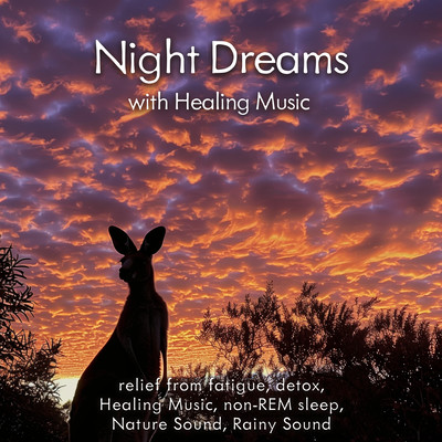 Night Dreams with Healing Music, relief from fatigue, detox, Healing Music, non-REM sleep, Nature Sound, Rainy Sound Front Cover