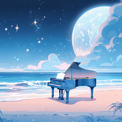 Underwater Piano Healing Sleep Inducing BGM and Sleepy Nature Sounds environmental sounds, study, work, concentration, sleep, healing, meditation, relaxing, good BGM.のジャケット写真