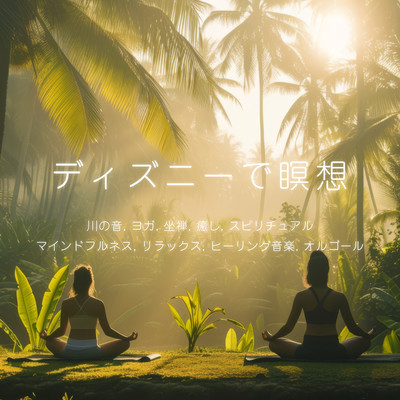 ディズニーで瞑想 - 川の音、ヨガ, 坐禅, 癒し, スピリチュアル, マインドフルネス, リラックス, ヒーリング音楽, オルゴールのジャケット写真