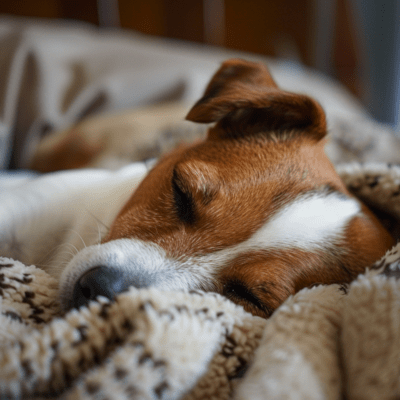 Deep relaxation music for dogs. Front Cover