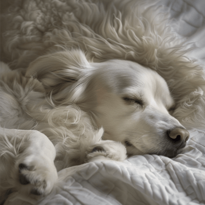 Calm Sleep Music, Stress Relieving Music, Insomnia Cure Music, Sleep Inducing Music, Dog Loves Baby Front Cover