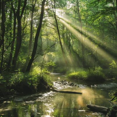 Babbling brook flowing through the mountains Healing nature sounds and background music for meditation and sleep Sleep inducing, promotes sound sleep, alpha wave, improves insomnia, relieves stress, deep sleep Front Cover