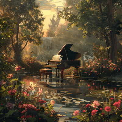 Piano melody with natural murmuring river murmuring river and piano melody for sleep induction restful music that promotes sound sleep gentle to the autonomic nervous system as a song for sleep and murmuring river, deep sleep Front Cover