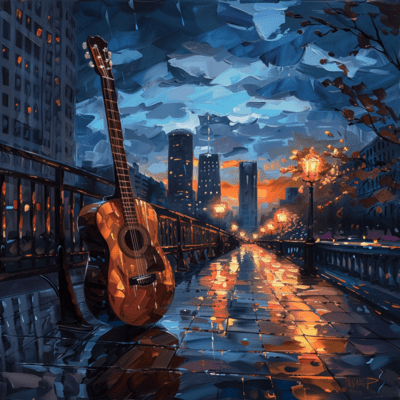 1/f fluctuation Rain and relaxing guitar Soothing natural music BGM for sleep that will help you sleep soundly until morning Good sleep Deep sleep Stress relief, deep sleep Front Cover