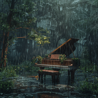Super deep sleep piano rain that melts your brain A healing melody that calms your autonomic nerves Music that uses natural sounds and rain sounds to relieve tension deep sleepのジャケット写真