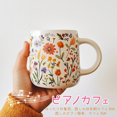 Piano Café: Relaxed Work BGM, Healing Rest Morning Café BGM, Healing Piano, Café BGM Front Cover