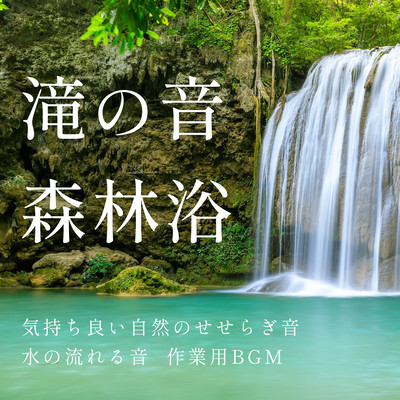 Waterfall Sound Forest Bathing - pleasant nature babbling sound, sound of running water, background music for work Front Cover
