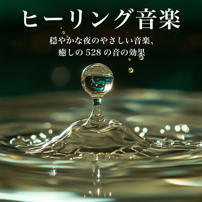 ヒーリング音楽 穏やかな夜のやさしい音楽、癒しの528の音の効果のジャケット写真