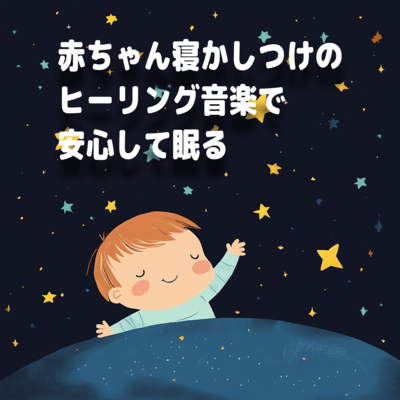 赤ちゃん寝かしつけのヒーリング音楽で安心して眠るのジャケット写真
