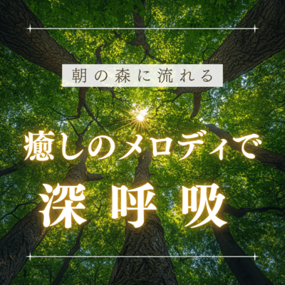 Take a deep breath with the soothing melody flowing through the morning forest Front Cover