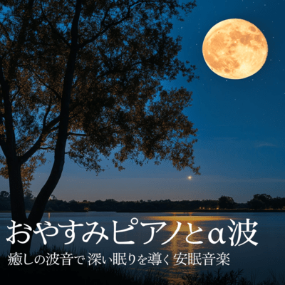 Good Night Piano and Alpha Waves - Soothing Wave Sounds for Deep Sleep Music Front Cover