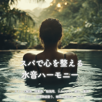 Water Sound Harmony for Spa Relaxation - Stress Relief, Work, Study, Relaxation, Healing, Focus, Autonomic Nervous System Balance, Better Sleep Quality, and Sauna Front Cover