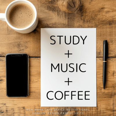 Coffee Shop Study Vibes Music for Focused Minds Front Cover