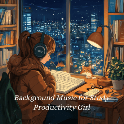 Study Girl Beats Music for a Perfect Focus Front Cover
