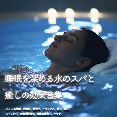 睡眠を深める水のスパと癒しの効果音集-ストレス解消、作業用、勉強用、リラックス、癒し、集中、ヒーリング、自律神経整う、睡眠の質向上、サウナ-のジャケット写真