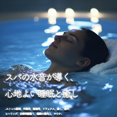 Soothing Sleep and Relaxation Guided by Spa Water Sounds - Stress Relief, Work, Study, Relaxation, Healing, Focus, Autonomic Nervous System Balance, Improved Sleep Quality, and Sauna Front Cover