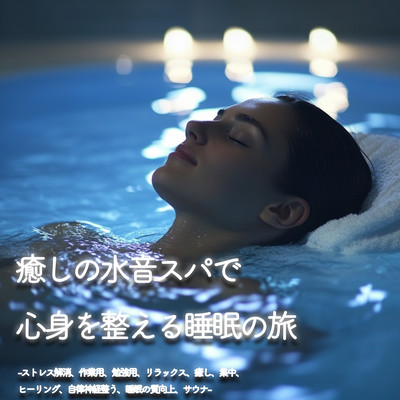 A Journey to Restful Sleep with Healing Water Spa Sounds - Stress Relief, Work, Study, Relaxation, Healing, Focus, Autonomic Nervous System Balance, Improved Sleep Quality, and Sauna Front Cover