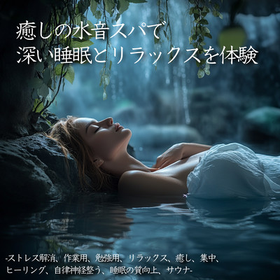 癒しの水音スパで深い睡眠とリラックスを体験-ストレス解消、作業用、勉強用、リラックス、癒し、集中、ヒーリング、自律神経整う、睡眠の質向上、サウナ-のジャケット写真