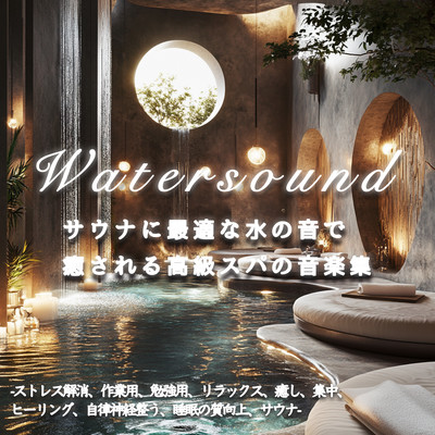 Luxury Spa Music Collection with Soothing Water Sounds Perfect for Sauna - Stress Relief, Work, Study, Relaxation, Healing, Focus, Autonomic Nervous System Balance, Improved Sleep Quality, and Sauna Front Cover