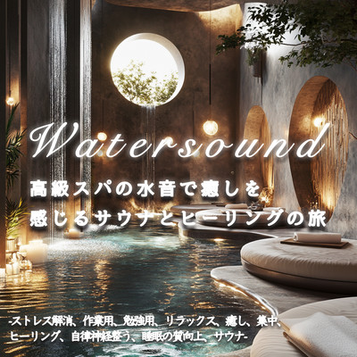 高級スパの水音で癒しを感じるサウナとヒーリングの旅-ストレス解消、作業用、勉強用、リラックス、癒し、集中、ヒーリング、自律神経整う、睡眠の質向上、サウナ-のジャケット写真