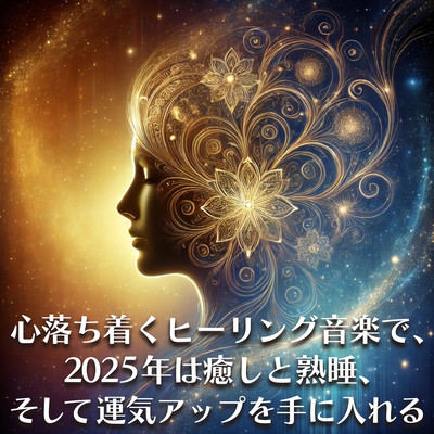 Find solace with calming healing music - embrace 2025 with relaxation, restful sleep, and enhanced fortune. Front Cover