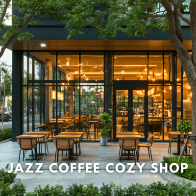 Warm Jazz Tunes for a Cozy Cafe Experience Front Cover